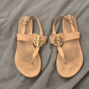 Pink/Tan Tory Burch Sandals